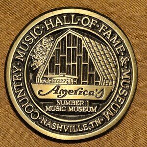 Vintage Country Music Hall of Fame Museum Nashville TN Metal Belt Buckle